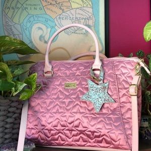 Betsey Johnson Pink Star Purse - Like New